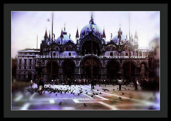 Vintage Travel Cathedral San Marco - Framed Print