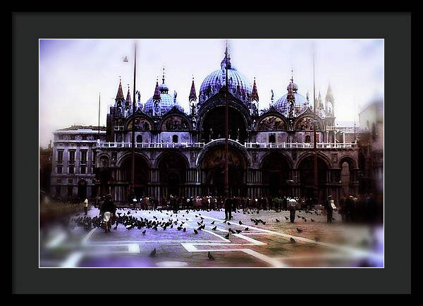 Vintage Travel Cathedral San Marco - Framed Print