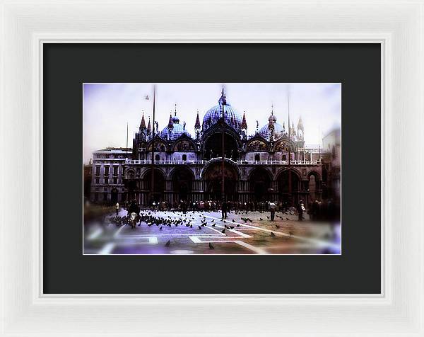 Vintage Travel Cathedral San Marco - Framed Print