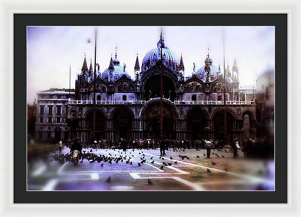 Vintage Travel Cathedral San Marco - Framed Print