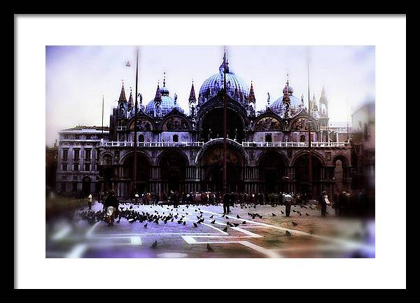 Vintage Travel Cathedral San Marco - Framed Print