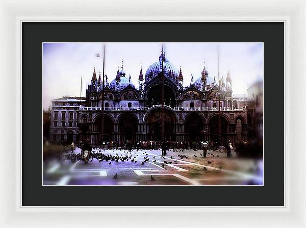 Vintage Travel Cathedral San Marco - Framed Print