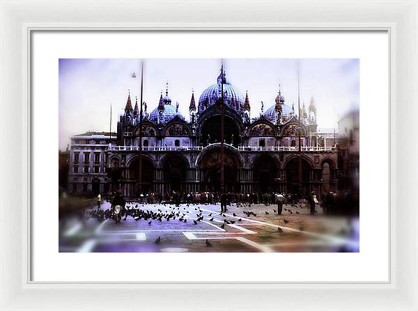 Vintage Travel Cathedral San Marco - Framed Print