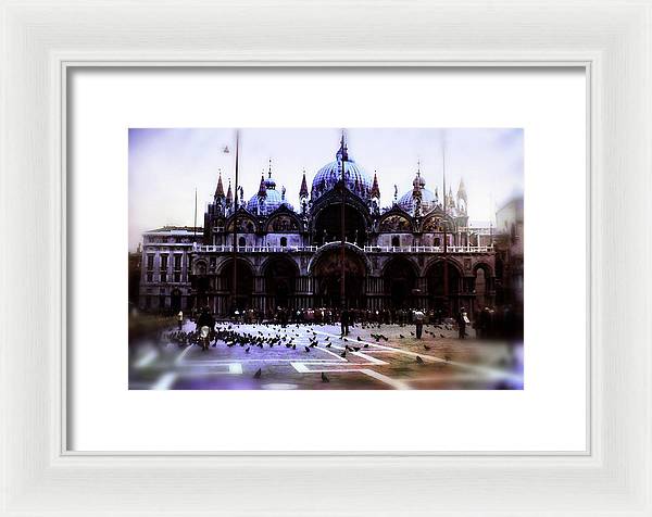 Vintage Travel Cathedral San Marco - Framed Print