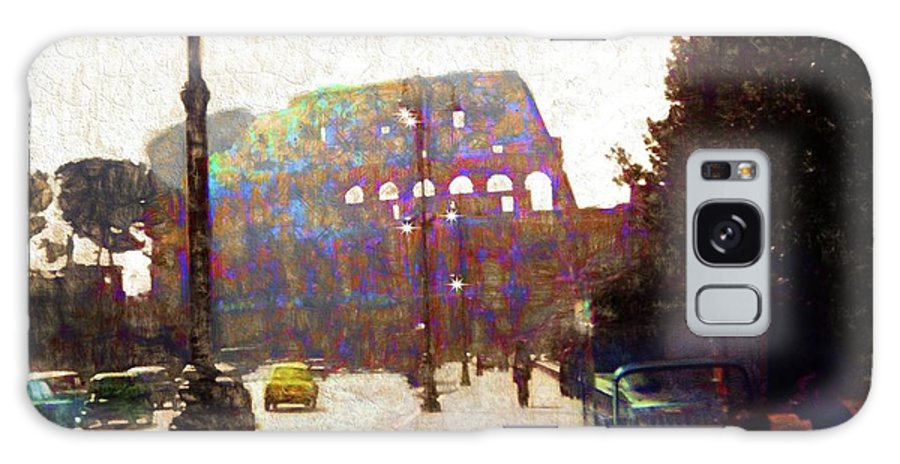 Vintage Travel Down The Street From The Colosseum - Phone Case