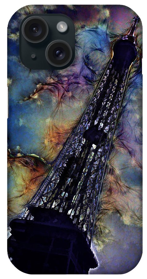 Vintage Travel Eiffel Tower Abstract - Phone Case
