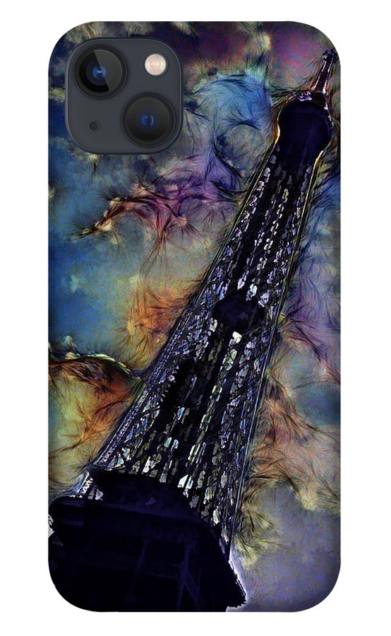 Vintage Travel Eiffel Tower Abstract - Phone Case