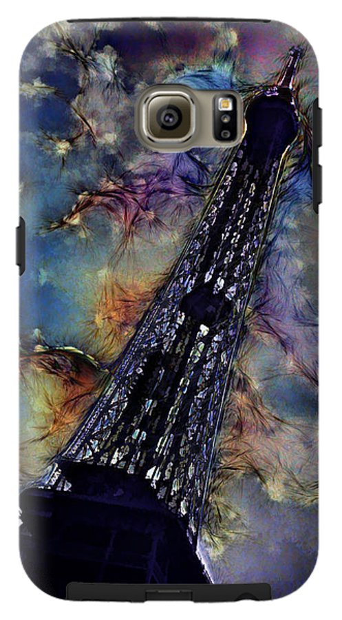 Vintage Travel Eiffel Tower Abstract - Phone Case