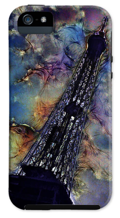 Vintage Travel Eiffel Tower Abstract - Phone Case