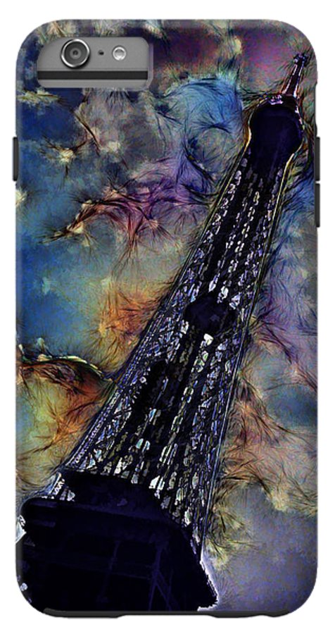Vintage Travel Eiffel Tower Abstract - Phone Case