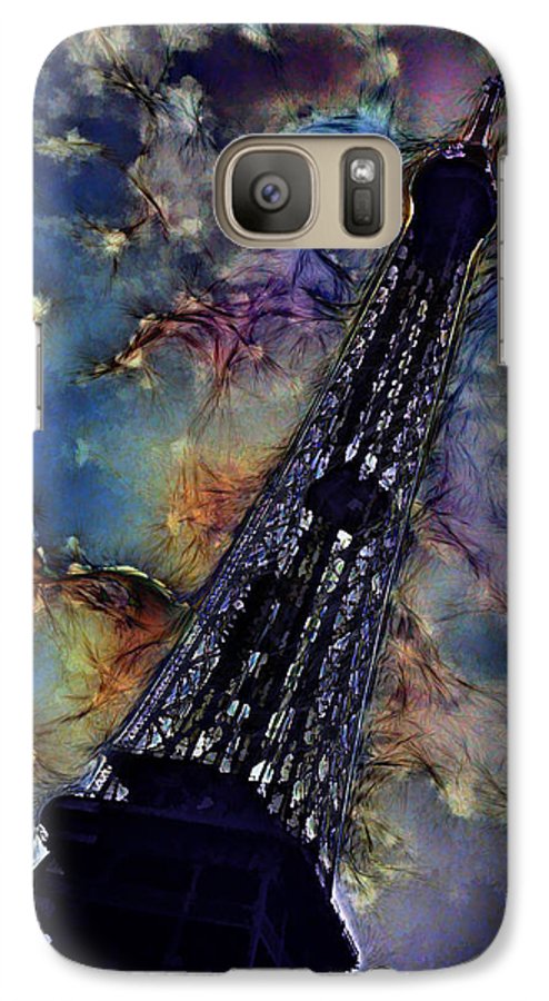 Vintage Travel Eiffel Tower Abstract - Phone Case
