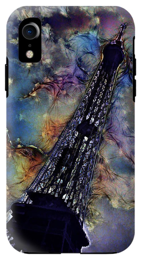 Vintage Travel Eiffel Tower Abstract - Phone Case