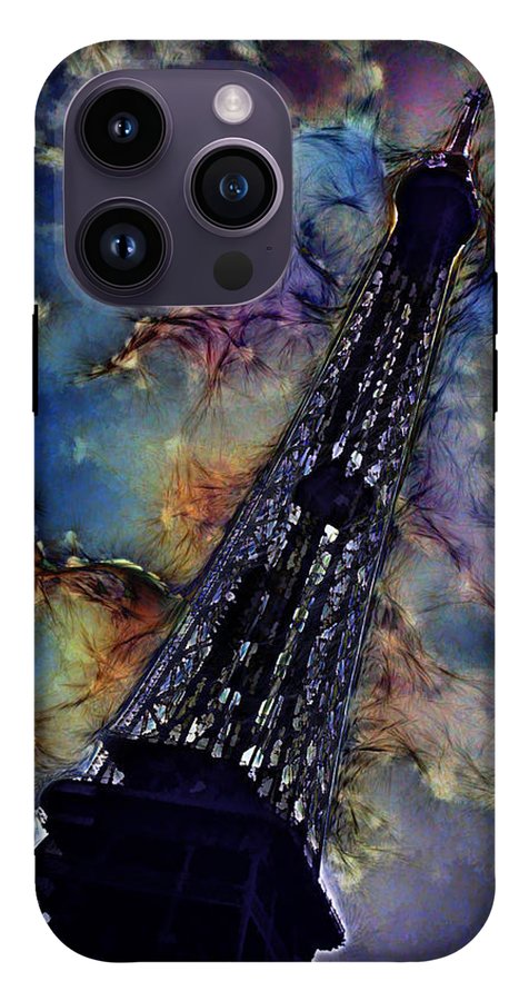 Vintage Travel Eiffel Tower Abstract - Phone Case
