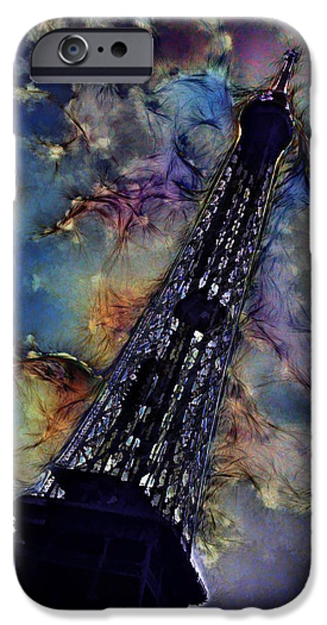 Vintage Travel Eiffel Tower Abstract - Phone Case