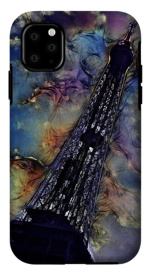 Vintage Travel Eiffel Tower Abstract - Phone Case