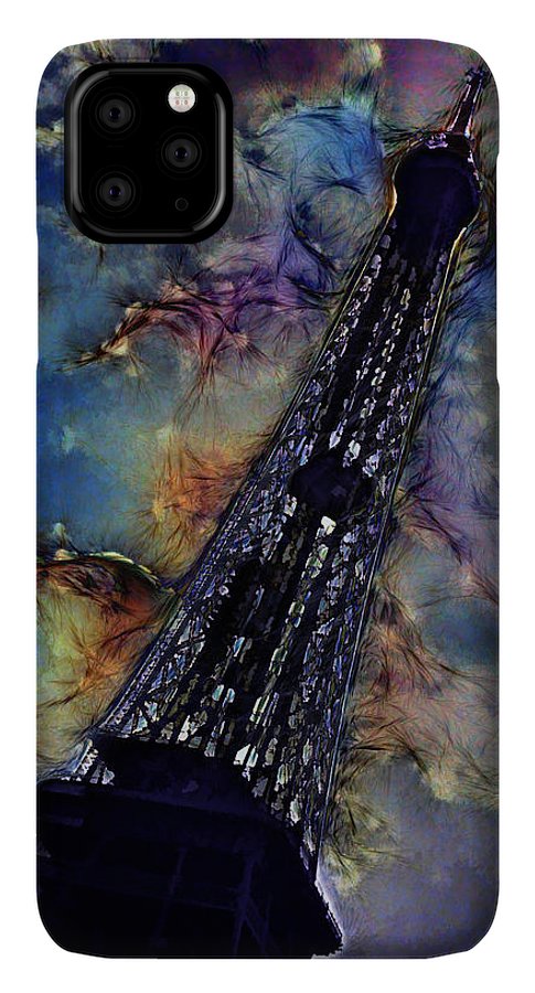 Vintage Travel Eiffel Tower Abstract - Phone Case