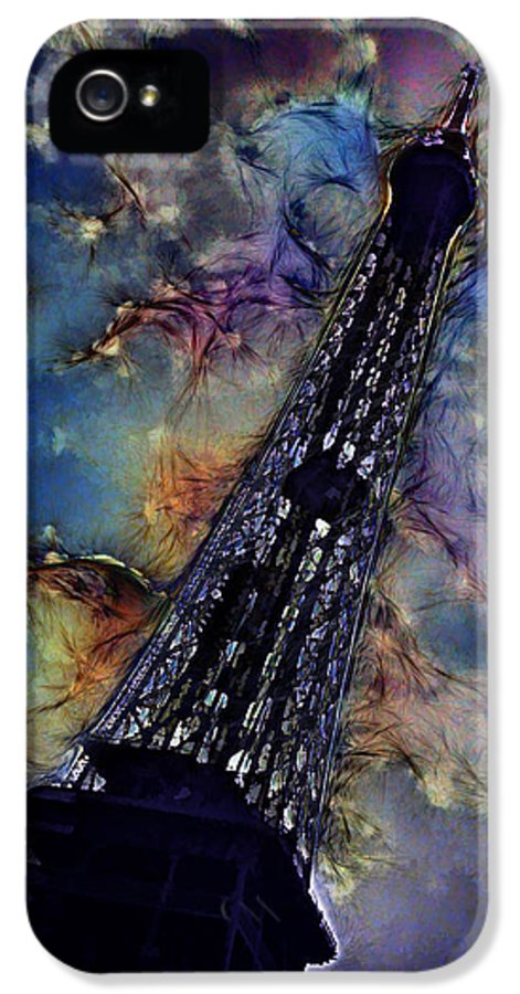 Vintage Travel Eiffel Tower Abstract - Phone Case