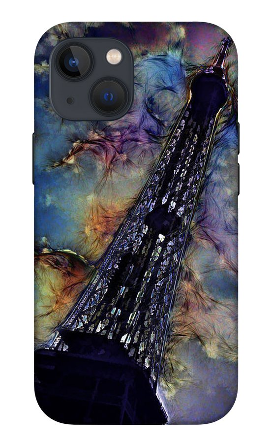 Vintage Travel Eiffel Tower Abstract - Phone Case