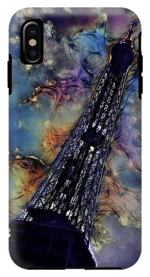 Vintage Travel Eiffel Tower Abstract - Phone Case