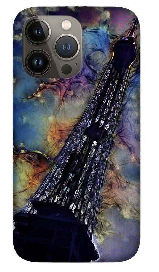 Vintage Travel Eiffel Tower Abstract - Phone Case