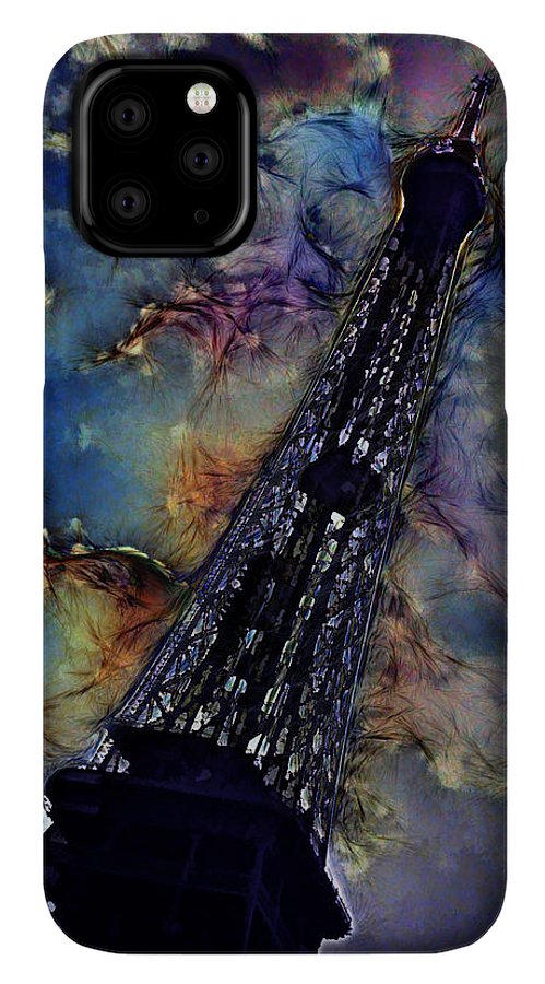 Vintage Travel Eiffel Tower Abstract - Phone Case