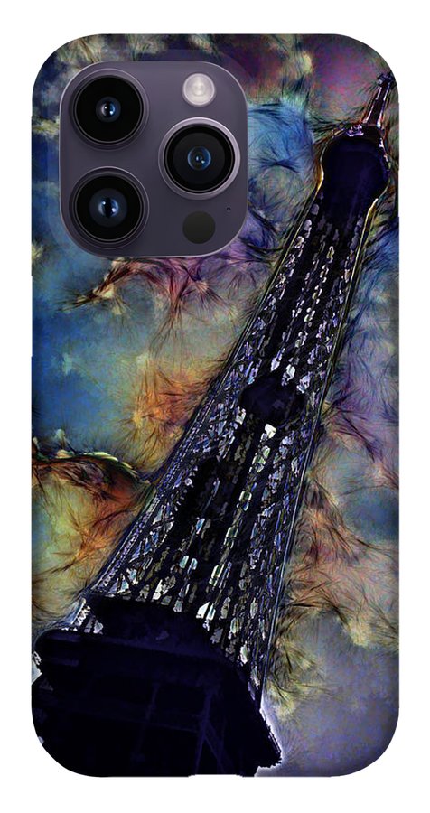 Vintage Travel Eiffel Tower Abstract - Phone Case