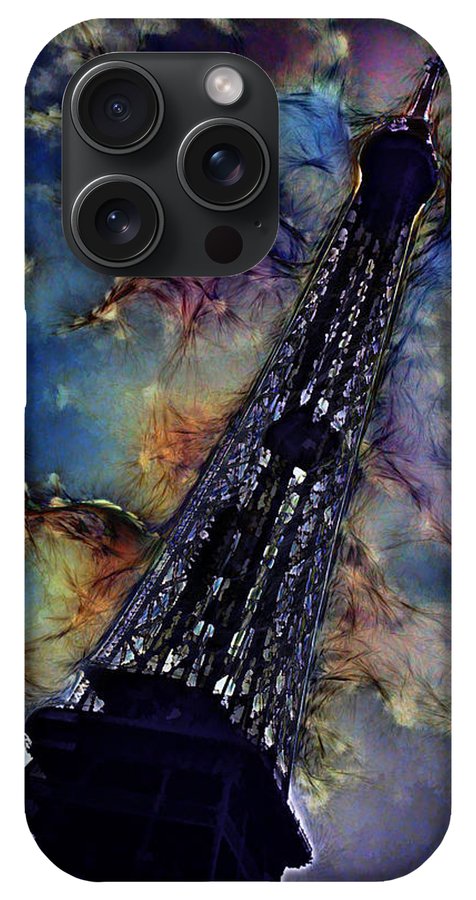Vintage Travel Eiffel Tower Abstract - Phone Case