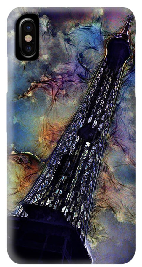 Vintage Travel Eiffel Tower Abstract - Phone Case