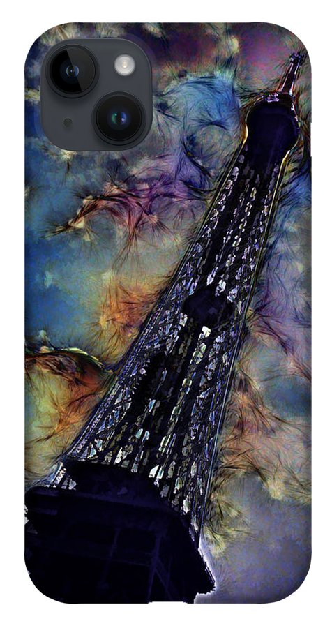 Vintage Travel Eiffel Tower Abstract - Phone Case