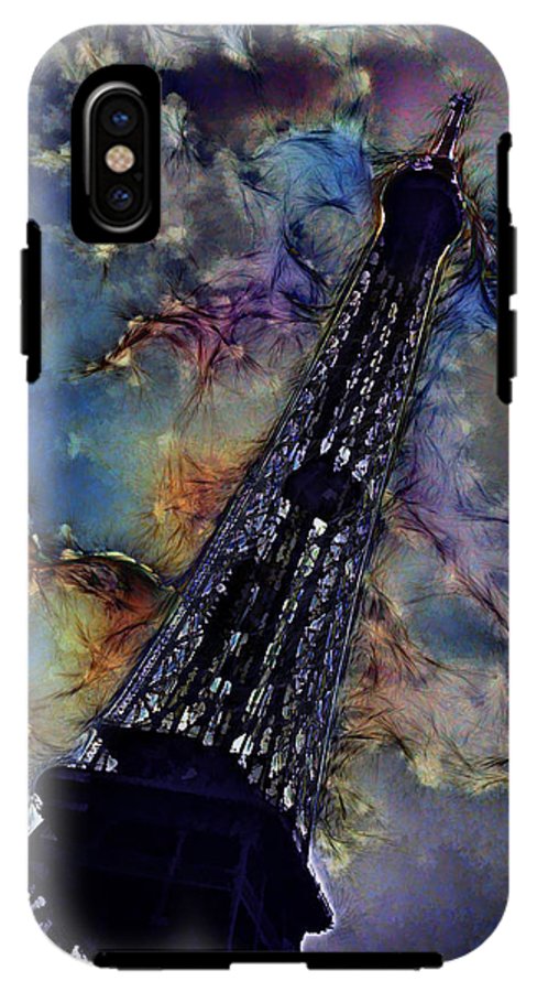 Vintage Travel Eiffel Tower Abstract - Phone Case