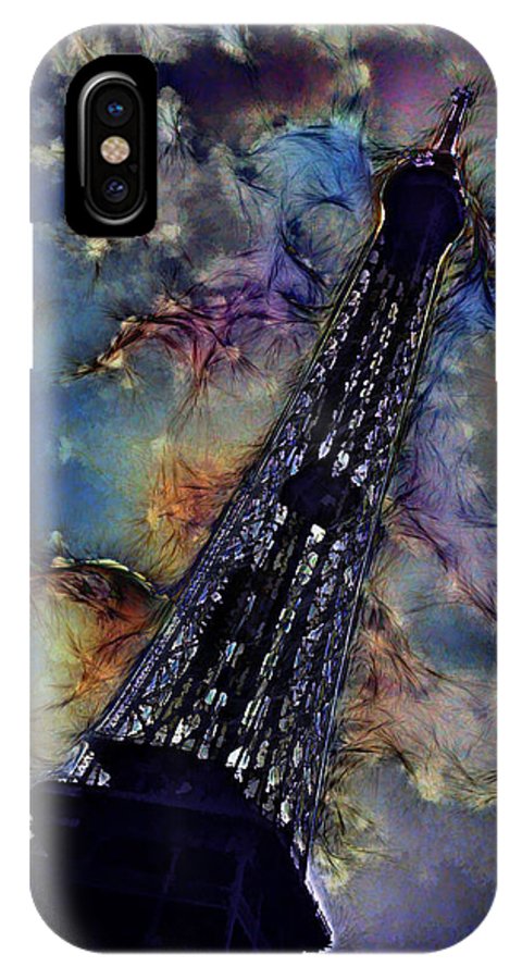 Vintage Travel Eiffel Tower Abstract - Phone Case