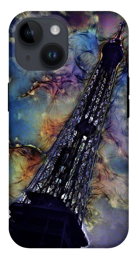 Vintage Travel Eiffel Tower Abstract - Phone Case