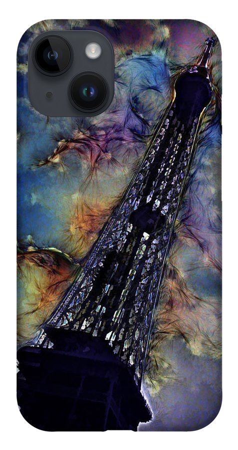 Vintage Travel Eiffel Tower Abstract - Phone Case