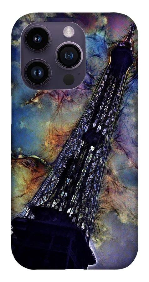 Vintage Travel Eiffel Tower Abstract - Phone Case