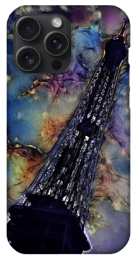 Vintage Travel Eiffel Tower Abstract - Phone Case