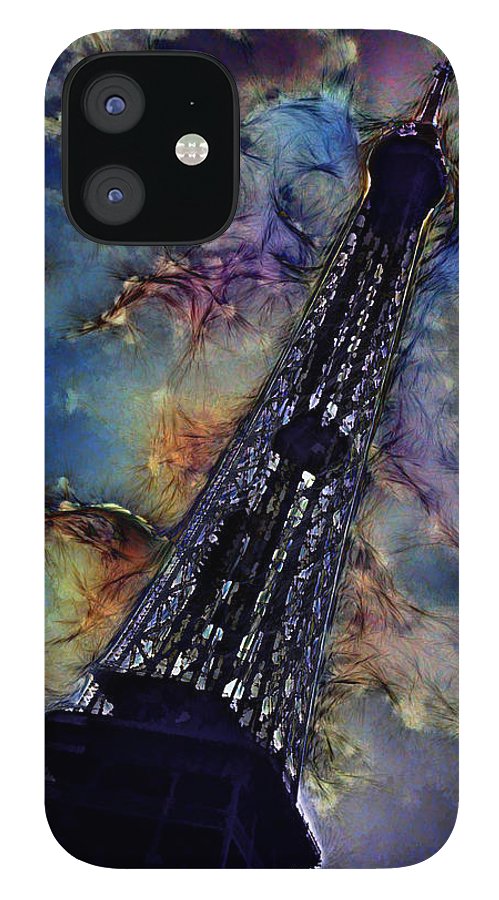 Vintage Travel Eiffel Tower Abstract - Phone Case