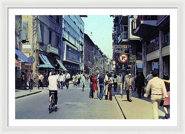 Vintage Travel Italy 1971 - Framed Print