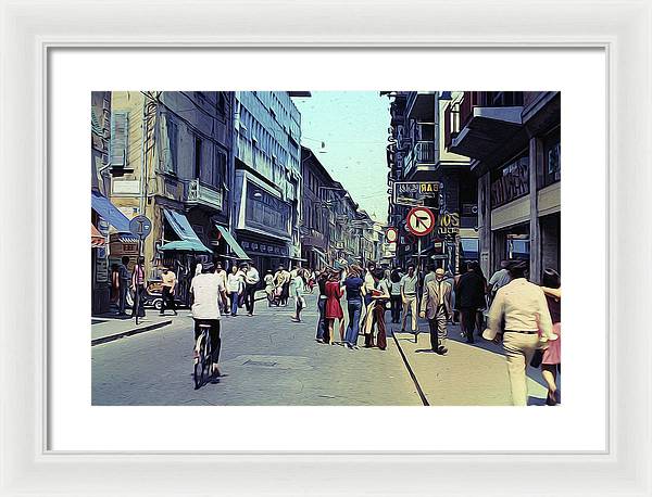 Vintage Travel Italy 1971 - Framed Print