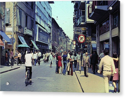 Vintage Travel Italy 1971 - Acrylic Print