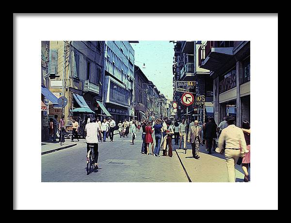 Vintage Travel Italy 1971 - Framed Print