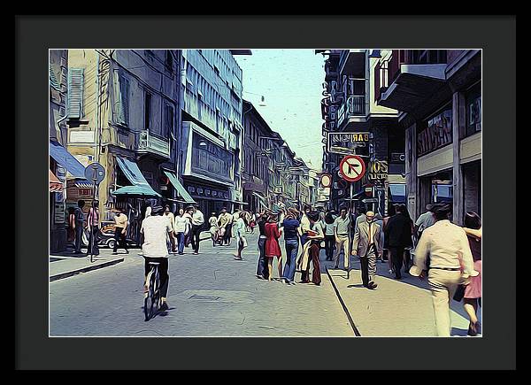 Vintage Travel Italy 1971 - Framed Print