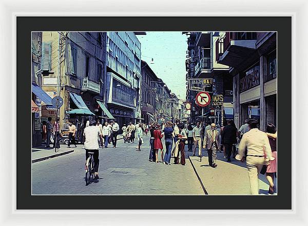 Vintage Travel Italy 1971 - Framed Print
