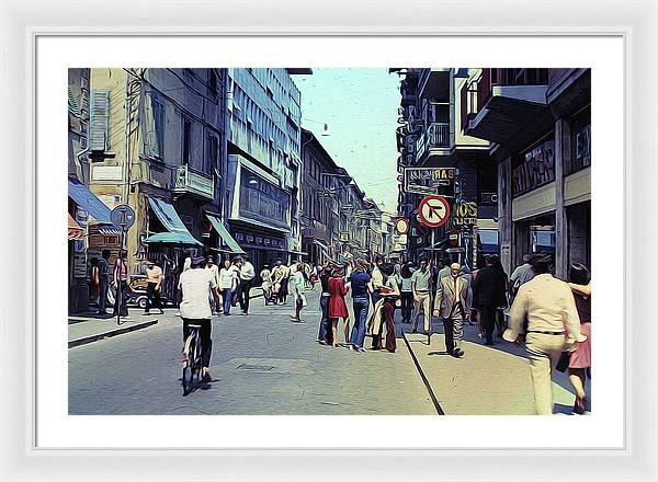 Vintage Travel Italy 1971 - Framed Print