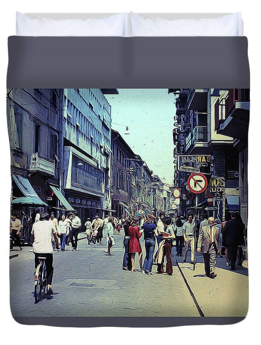 Vintage Travel Italy 1971 - Duvet Cover