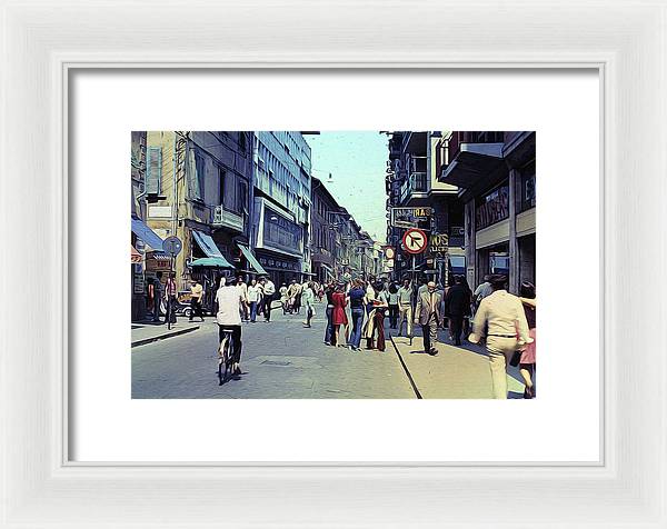 Vintage Travel Italy 1971 - Framed Print