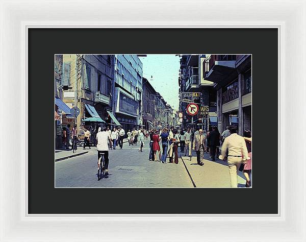 Vintage Travel Italy 1971 - Framed Print
