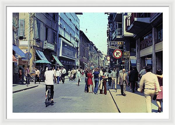 Vintage Travel Italy 1971 - Framed Print