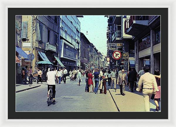 Vintage Travel Italy 1971 - Framed Print