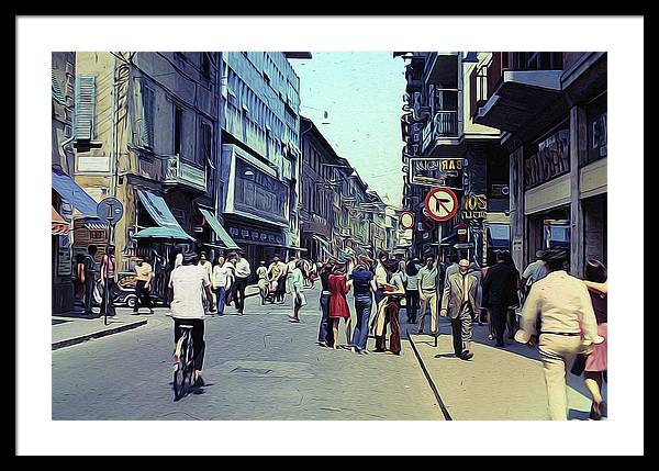 Vintage Travel Italy 1971 - Framed Print
