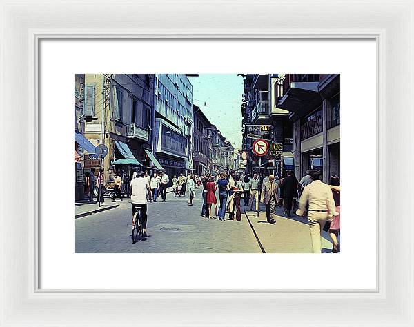 Vintage Travel Italy 1971 - Framed Print